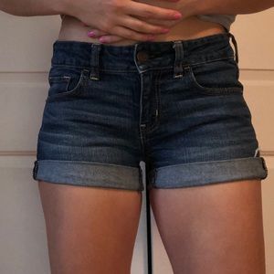 american eagle denim shorts